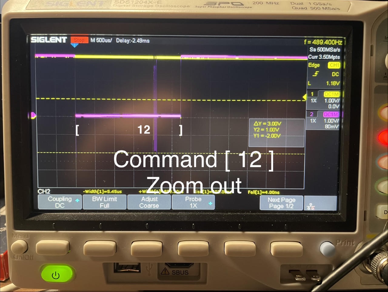 A single I2C bus transaction